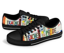 Load image into Gallery viewer, Teacher Pride - Unisex Low Top Shoes Black
