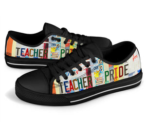 Teacher Pride - Unisex Low Top Shoes Black