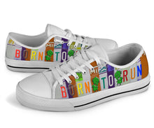 Load image into Gallery viewer, Born to Run - Unisex Low Top Shoes White
