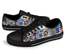 Load image into Gallery viewer, Teaching my Tribe - Unisex Low Top Shoes Black
