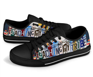 Teaching my Tribe - Unisex Low Top Shoes Black