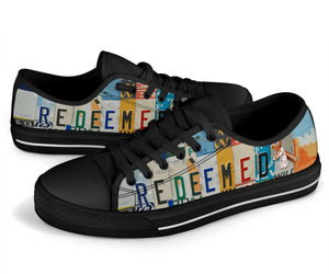 Redeemed - Unisex Low Top Shoes Black