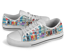 Load image into Gallery viewer, Mommy Shark - Women’s Low Top Shoes White
