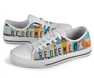 Redeemed - Unisex Low Top Shoes White