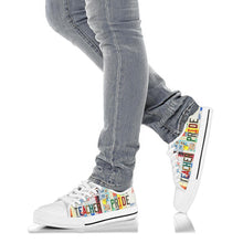 Load image into Gallery viewer, Teacher Pride - Unisex Low Top Shoes White
