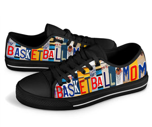 Basketball Mom - Women’s Low Top Shoes Black