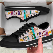 Load image into Gallery viewer, Got em Coach - Unisex Low Top Shoes Black
