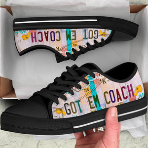 Got em Coach - Unisex Low Top Shoes Black