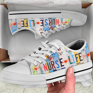 Nurse Life - Women’s Low Top Shoes White