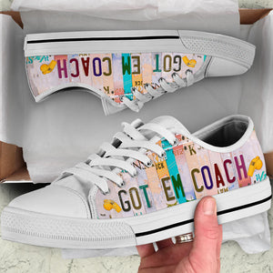 Got em Coach - Unisex Low Top Shoes White