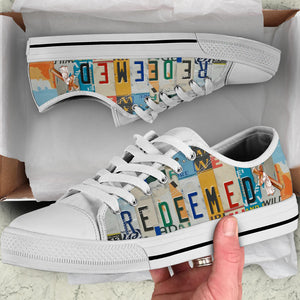 Redeemed - Unisex Low Top Shoes White