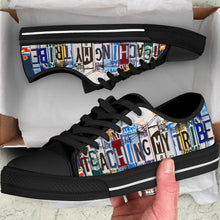 Load image into Gallery viewer, Teaching my Tribe - Unisex Low Top Shoes Black
