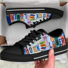 Load image into Gallery viewer, Book Lover - Unisex Low Top Shoes Black
