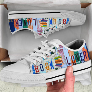 Book Lover - Unisex Low Top Shoes White