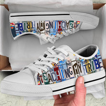 Load image into Gallery viewer, Teaching my Tribe - Unisex Low Top Shoes White
