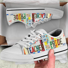 Load image into Gallery viewer, Teacher Pride - Unisex Low Top Shoes White
