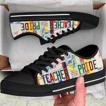 Load image into Gallery viewer, Teacher Pride - Unisex Low Top Shoes Black
