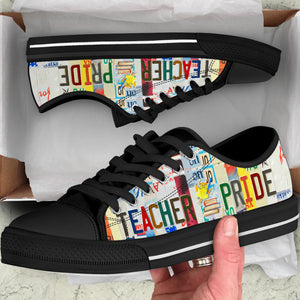 Teacher Pride - Unisex Low Top Shoes Black